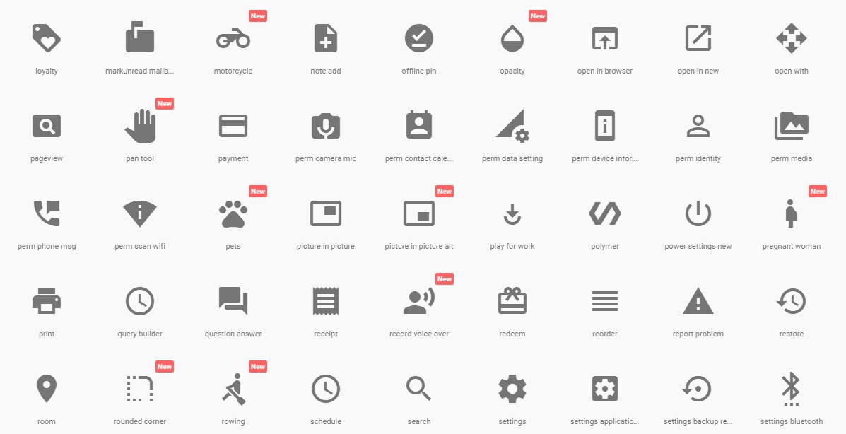 Icons android bedeutung Google Play