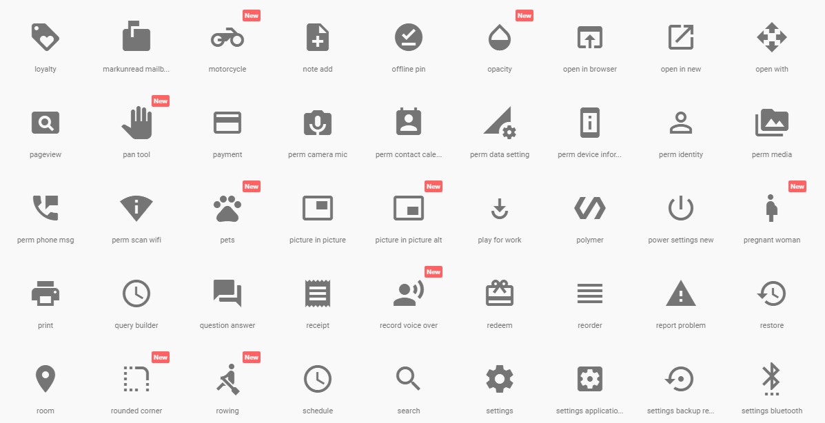 Icons android bedeutung Icons